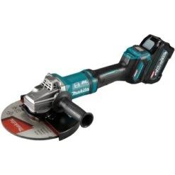 Makita Akku-Winkelschleifer XGT GA038GT201 M. 2 X 5 Ah Akkus + Schnellladegerät
