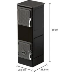 Werkstattofen Toba 2.0 (UNI 1000) Stahl Schwarz 6 KW EEK: A+ -Heimwerkzeuge Geschäft 048126095445 VM01 100223 L