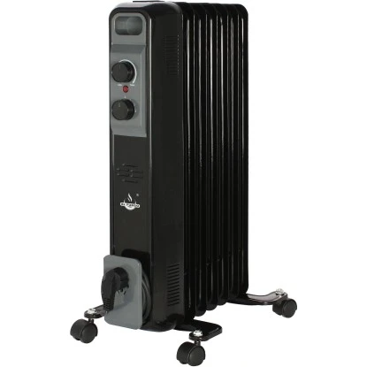 El Fuego Mobiler Elektro-Ölradiator 7 Rippen Schwarz 1 El Fuego Mobiler Elektro-Ölradiator 7 Rippen Schwarz