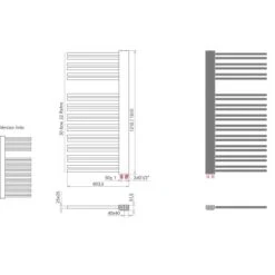 Schulte ExpressPlus Design-Heizkörper Bologna 690 W Alpinweiß Version Rechts -Heimwerkzeuge Geschäft 110490 4081 4