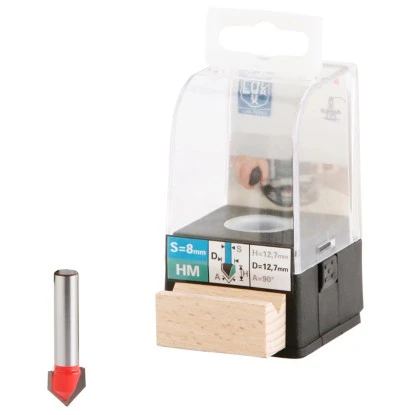 LUX HM-V-Nutfräser 12,7 Mm 1 LUX HM-V-Nutfräser 12,7 Mm