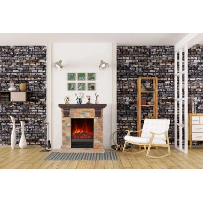 EL Fuego Elektrokamin Kitzbühel Stein Mit Heizung 1,8 KW 10 EL Fuego Elektrokamin Kitzbühel Stein Mit Heizung 1,8 KW – Bild 10