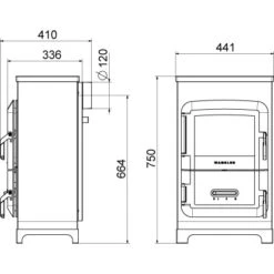 Wamsler Dauerbrand Raumheizer RH 6F Kaschmir Mit Fenster EEK: A 7 Wamsler Dauerbrand Raumheizer RH 6F Kaschmir Mit Fenster EEK: A -Heimwerkzeuge Geschäft 2993301 4432 9