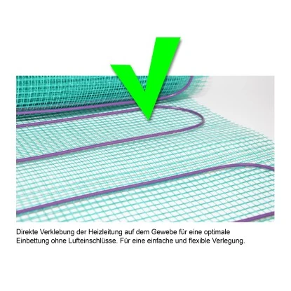 Perobe Elektrische Fußbodentemperierung 230 Volt Heizmatte 5 M² 2 Perobe Elektrische Fußbodentemperierung 230 Volt Heizmatte 5 M² – Bild 2