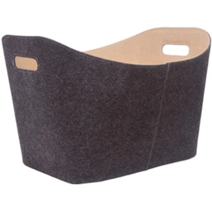 Firefix Kaminholzkorb Aus Filz Mit Jute 56 Cm X 35 Cm Anthrazit 1 Firefix Kaminholzkorb Aus Filz Mit Jute 56 Cm X 35 Cm Anthrazit