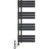 Elektrischer Badheizkörper Limburg 700W Schwarz 120x50 Cm