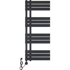 Elektrischer Badheizkörper Limburg 700W Schwarz 120x50 Cm