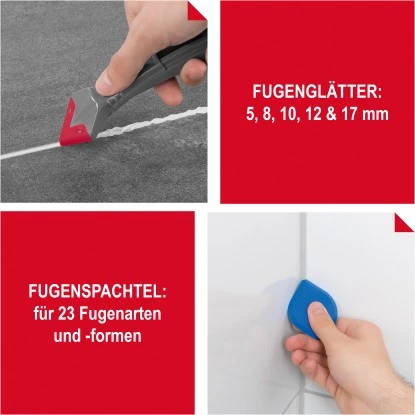 Easymaxx Silikonentferner 5 In 1 Set Grau-Rot 5 Easymaxx Silikonentferner 5 In 1 Set Grau-Rot – Bild 5