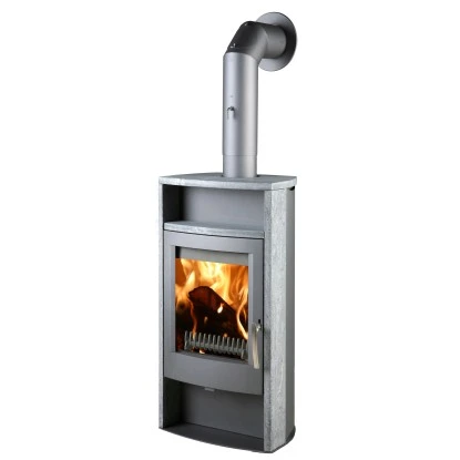 Thorma Kaminofen Alvesta Stahl Speckstein Eisengrau 8 KW 1 Thorma Kaminofen Alvesta Stahl Speckstein Eisengrau 8 KW