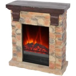 EL Fuego Elektrokamin Kitzbühel Stein Mit Heizung 1,8 KW 14 EL Fuego Elektrokamin Kitzbühel Stein Mit Heizung 1,8 KW -Heimwerkzeuge Geschäft 4416251 2240 AY0684