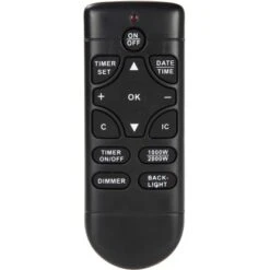 EL Fuego Elektrokamin Zürich Schwarz LED-Beleuchtung Dimmbar 2 KW -Heimwerkzeuge Geschäft 4 2240 AY0619 Detailfoto 8