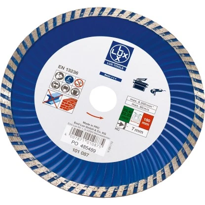 LUX Diamant-Trennscheibe Classic Stein Segmentiert Ø 180 Mm 1 LUX Diamant-Trennscheibe Classic Stein Segmentiert Ø 180 Mm