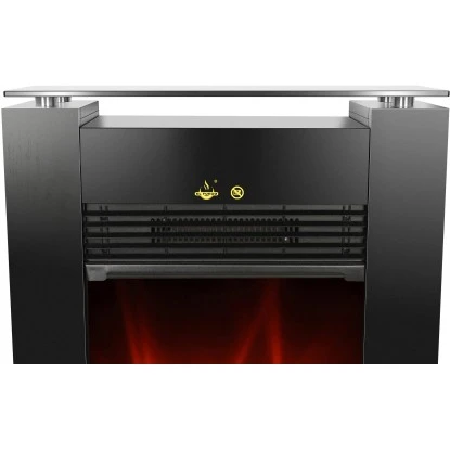 EL Fuego Elektrokamin Tessin Schwarz Mit Heizung Dimmbar 1,8 KW 8 EL Fuego Elektrokamin Tessin Schwarz Mit Heizung Dimmbar 1,8 KW – Bild 8