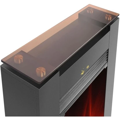 EL Fuego Elektrokamin Tessin Schwarz Mit Heizung Dimmbar 1,8 KW 10 EL Fuego Elektrokamin Tessin Schwarz Mit Heizung Dimmbar 1,8 KW – Bild 10