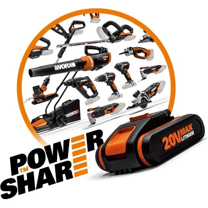 Worx 20 V Akku-Bohrschrauber WX183.1 Inkl. 2 Ah Akkus, Mit Koffer 6 Worx 20 V Akku-Bohrschrauber WX183.1 Inkl. 2 Ah Akkus, Mit Koffer – Bild 6