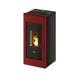 Freepoint Pelletofen One Airtight Stahl Bordeaux 2,5-7,7 KW EEK: A+