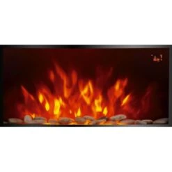 El Fuego Elektrokamin Davos (Zürich 2.0) Schwarz LED-Beleuchtung Dimmbar 2 KW -Heimwerkzeuge Geschäft 8 2240 AY6191 Detailfoto 7