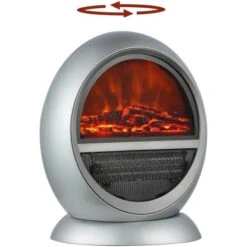 El Fuego Elektrokamin Frankfurt Silber 750/1500 W Regelbar -Heimwerkzeuge Geschäft 931897 2240 7