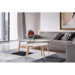 El Fuego Elektrokamin Frankfurt Silber 750/1500 W Regelbar -Heimwerkzeuge Geschäft 931897 2240 8