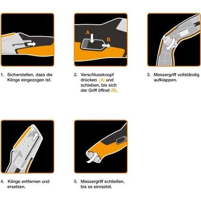 Fiskars Universalmesser CarbonMaxmit Einziehbarer Klinge 5 Fiskars Universalmesser CarbonMaxmit Einziehbarer Klinge – Bild 5