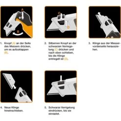 Fiskars Malermesser CarbonMax -Heimwerkzeuge Geschäft 995732 4905 07